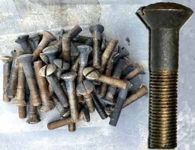 Vis de blindage 3/8-24x2pce pour HALF TRACK WW2 Type G102, G147