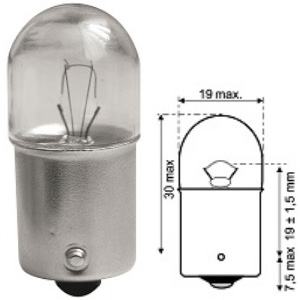 Accessoire Ampoule 12V R5W graisseur (lot de 2)